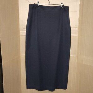 Valerie Stevens Womens Blue Career Midi Pencil Skirt 12